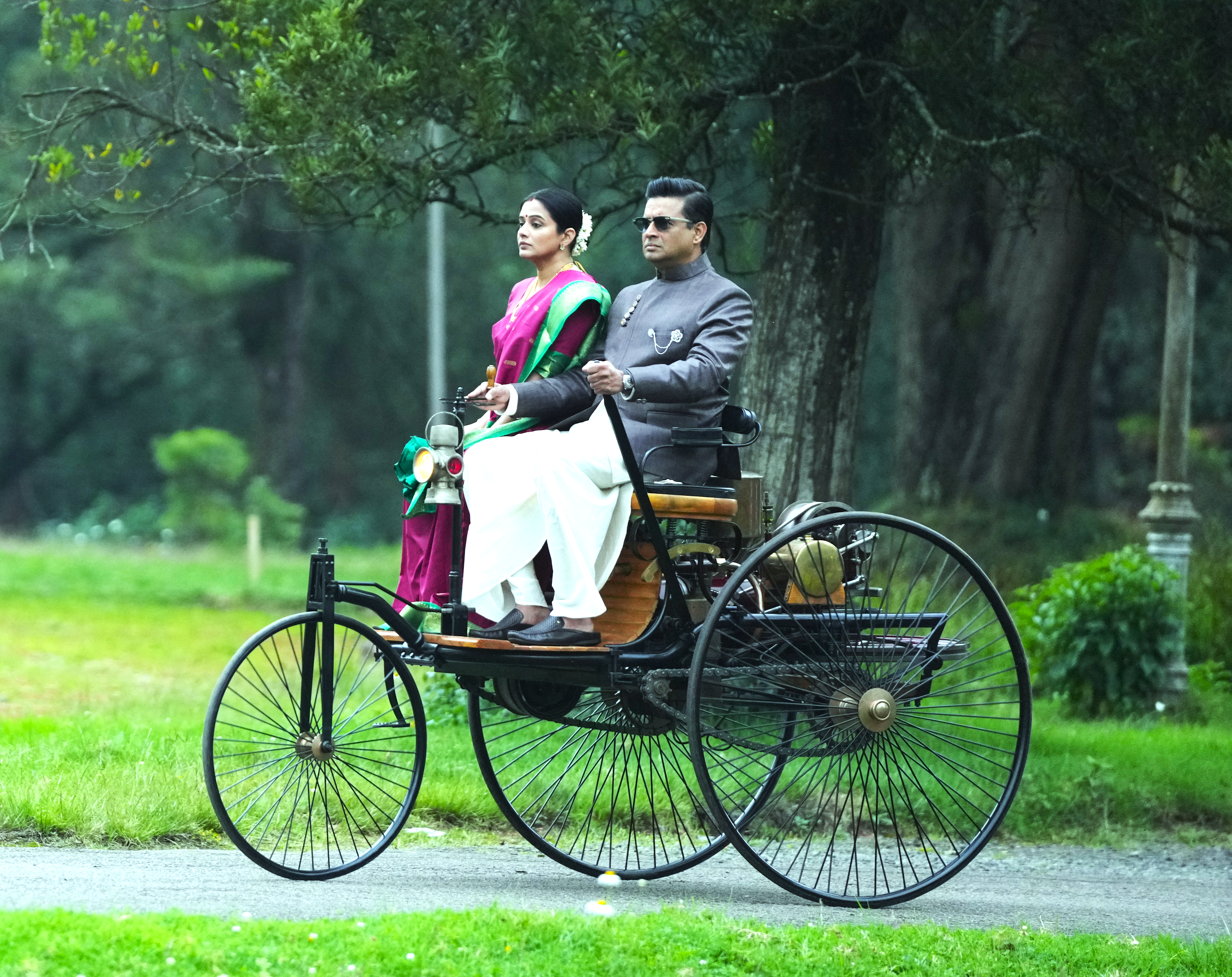 G.D.N. — a scene on a vintage motor tricycle